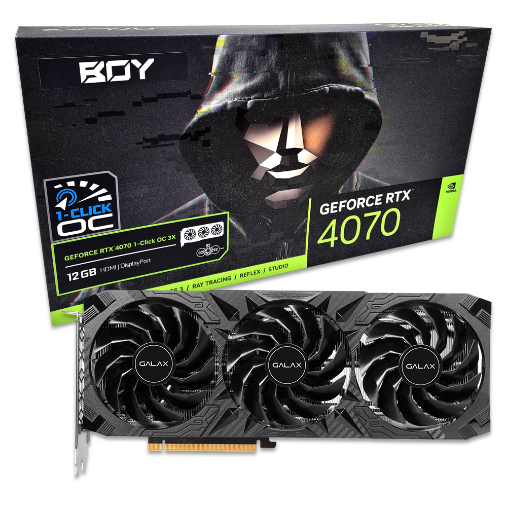갤럭시 BOY 지포스 RTX 4070 3X OC D6X 12GB