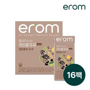 이롬 황성주 국산콩 두유 PLUS 검은콩과21곡 190ml (16개)_이미지
