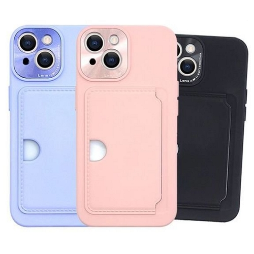 아이폰SE3 메탈 렌즈 카드 젤리케이스_이미지