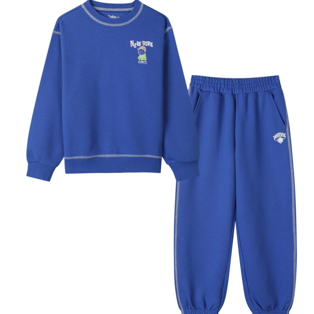 NBA-KIDS 키즈 닉스 구공이 맨투맨세트K263ST010P-21_YS