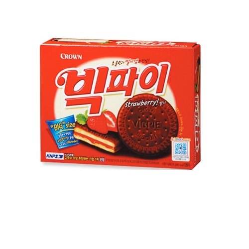 크라운제과 빅파이 딸기 216g (6개)_이미지