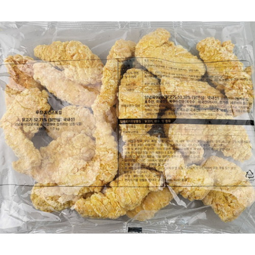 치킨스트립 텐더 1kg+1kg 치킨텐더 치킨스트립 텐더 1kg X 2봉