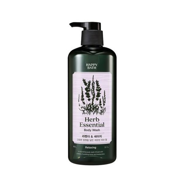 <b>해피바스</b> 허브 에센셜 <b>바디</b><b>워시</b> 라벤더세이지 900g