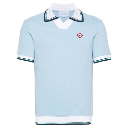 카사블랑카 크로키 드 테니스 피케 폴로 셔츠 MPF24JTP250 T_이미지