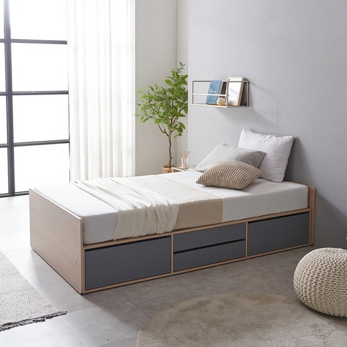 프루데 무헤드 높은 4서랍 침대 S