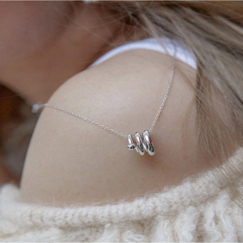 BALL point necklace White BH7N5B806WB600_이미지