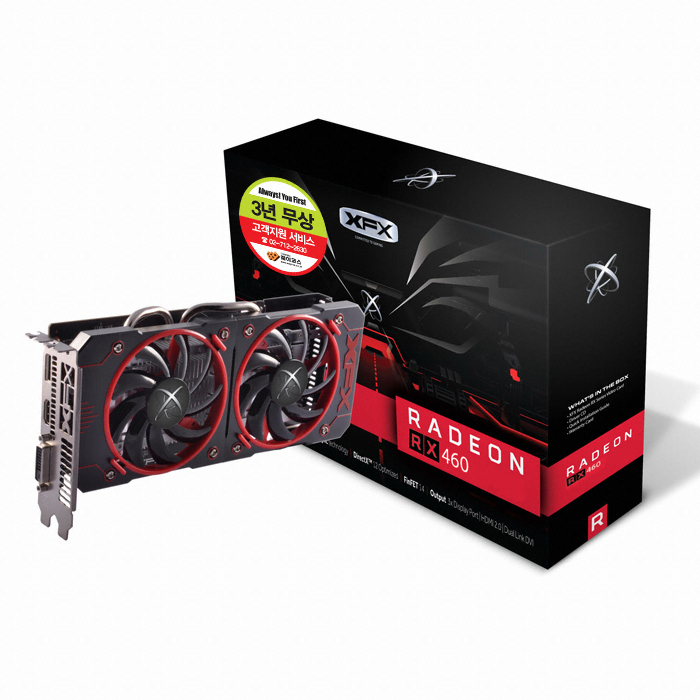 XFX �󵥿� RX 460 �������� OC D5 4GB