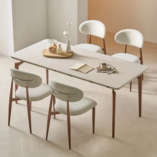 힘찬리빙 디아 월넛 포세린 세라믹 식탁 1400 (의자4개)_이미지