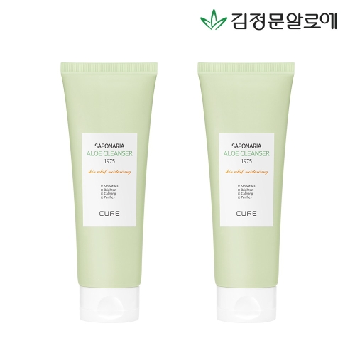 김정문알로에 라 센스 로에 큐어 사포나리아 클렌져 1975 150g (2개)