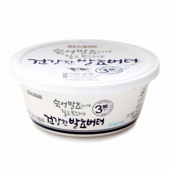 롯데웰푸드 파스퇴르 건강한발효버터 오리지날 200g이미지입니다. 누르면 해당 게시물로 새창이동합니다.