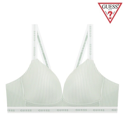 게스 언더웨어 스트라이프 노와이어 브라 GDWBR322MT