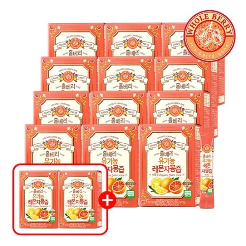 홀푸드코리아 홀베리 유기농 레몬자몽즙 20g 14포 (14개)_이미지