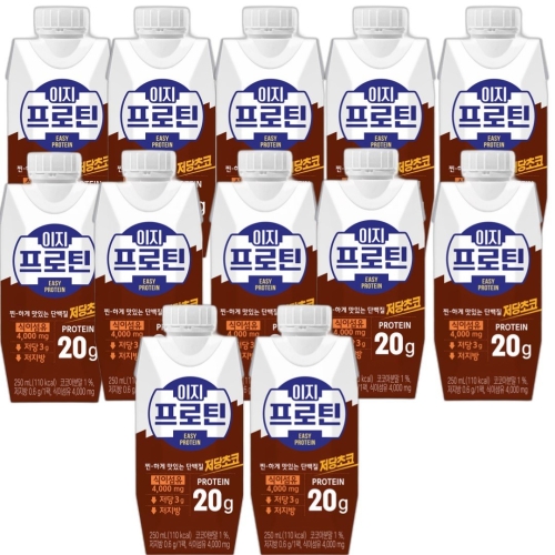 파스퇴르 이지프로틴 저당초코 250ml (12개)_이미지