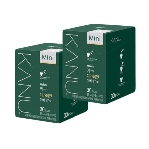 동서식품 <b>카누</b> 맥심 미니 <b>디카페인</b> 60T 30Tx2개