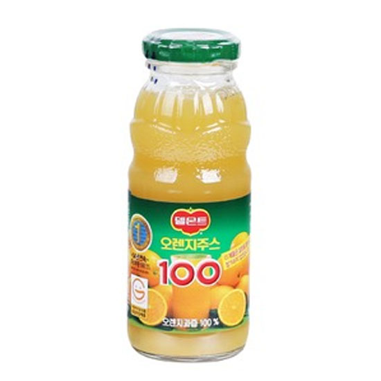 롯데칠성음료 델몬트 오렌지 병 180ml (1개)
