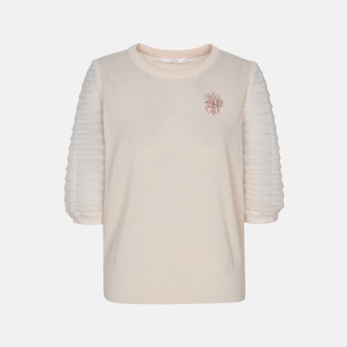 기비 브로치 라인스톤 레이스 니트 GY24M4FRP88