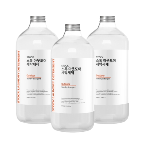 [불명] 스톡 아웃도어 세탁세제 1L (3개)_이미지