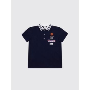 펜디 Little Boys Polo Shirt JMI486AVP Blue F1I11_이미지