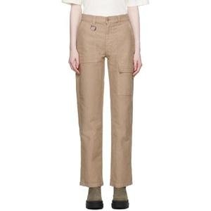 에뛰드하우스 스튜디오 베이지 코튼 슬랙스 H23MM491A02862 Dyed Sand Used_이미지