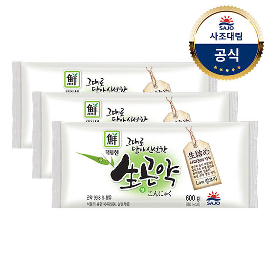 사조대림 대림선 그대로 담아 신선한 생곤약 600g (3개)_이미지