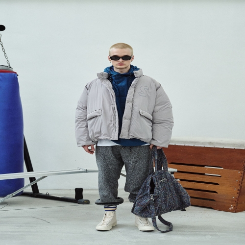 스위치123 SXF4JP01LG미니멀 푸퍼 점퍼 라이트 그레이_이미지