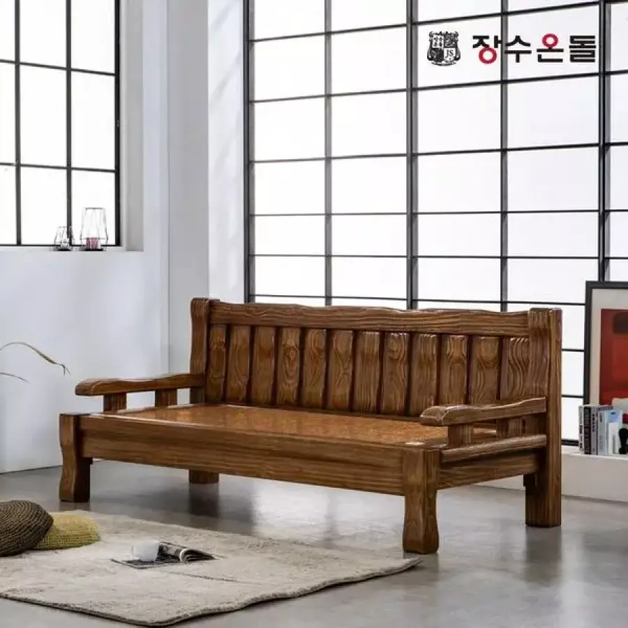 장수돌침대 오엘 돌소파 MS (홍맥반석)_이미지