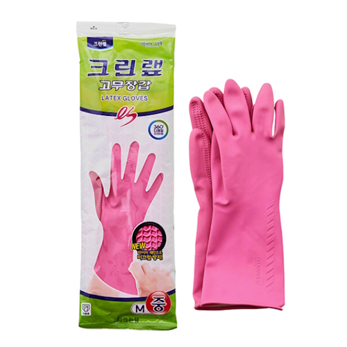 크린랲 es 고무장갑 (중) (100켤레)