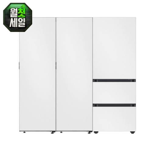 삼성전자 비스포크 키친핏 코타 RR40C7905AP + RZ34C7905AP + RQ33DB74C1AP01 (화이트) (공식인증점)_이미지