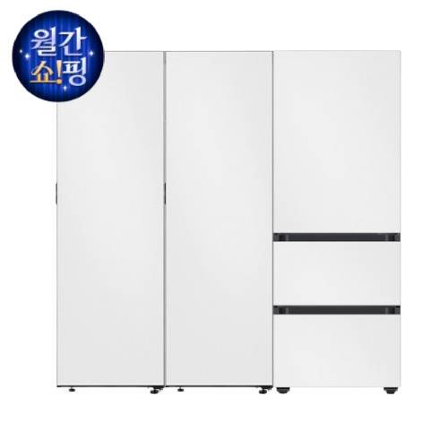 삼성전자 비스포크 키친핏 코타 RR40C7905AP + RZ34C7905AP + RQ33DB74C1AP01 (화이트)