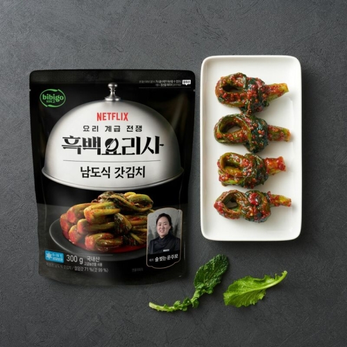 CJ제일제당 비비고 흑백요리사 남도식 갓김치 300g (1개)