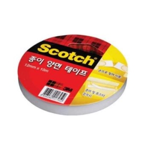3M 스카치 종이 양면 테이프 12mm x 10m[3개]