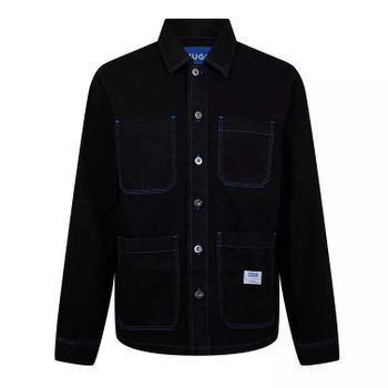 남성 데님 자켓 블랙 Hugo Mens Esantos Durable Denim Jacket Black 002 99054103 1.._이미지