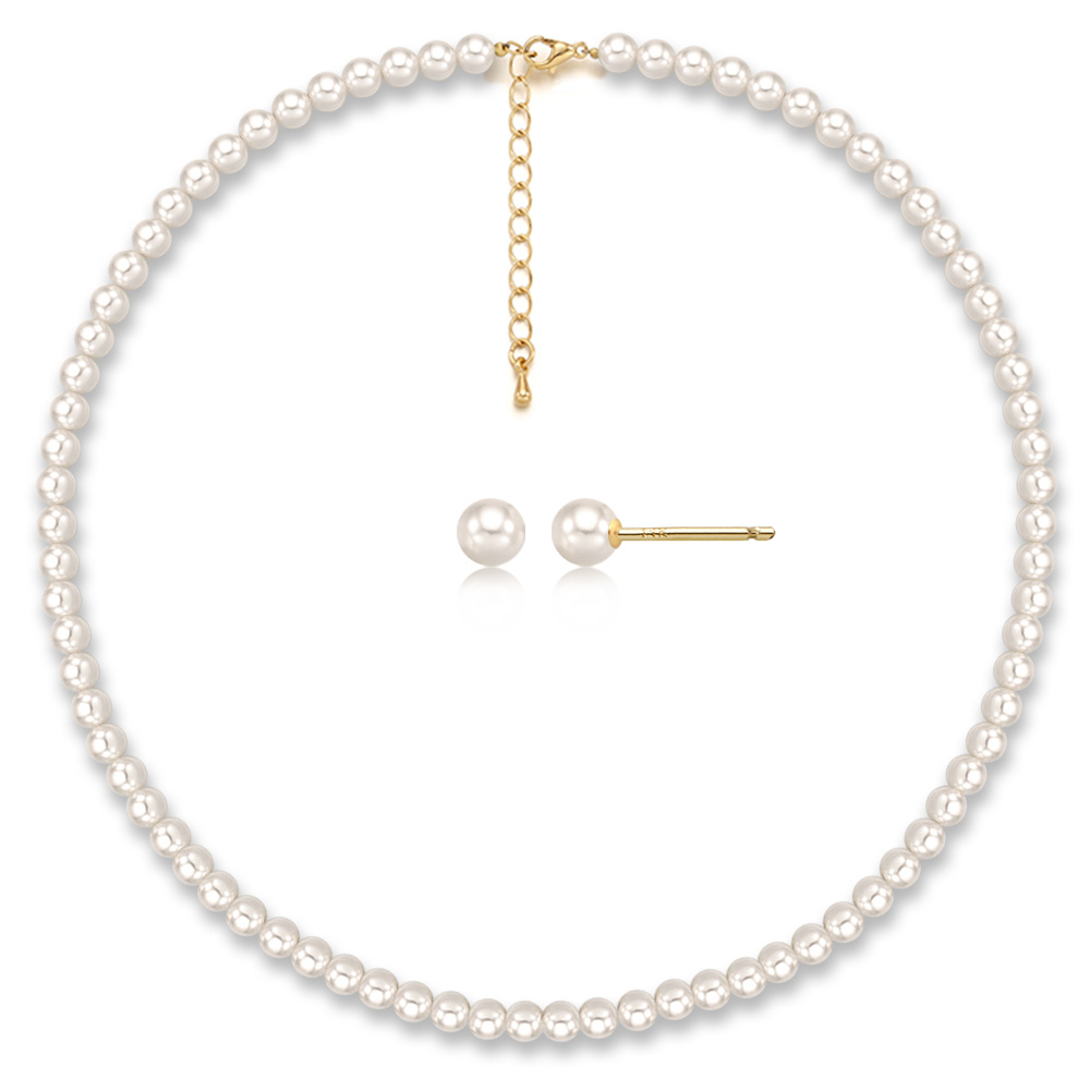 에바주얼리 14K 골드필드 진주귀걸이 세트 진주이어링_이미지