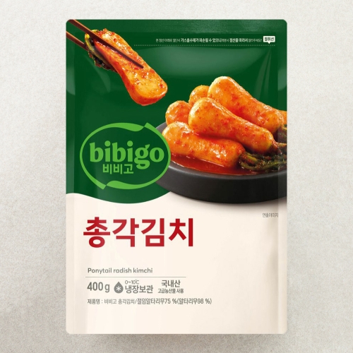 비비고 총각김치 400g이미지입니다. 누르면 해당 게시물로 새창이동합니다.