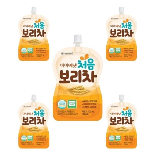 아이배냇 처음 보리차 100ml (5개)_이미지