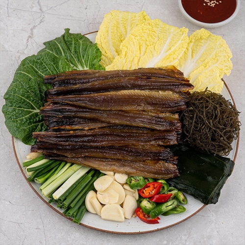 자연맛남 꾸덕하게 말린 구룡포 햇 과메기 5미 10쪽 + 해초세트 (1개)_이미지