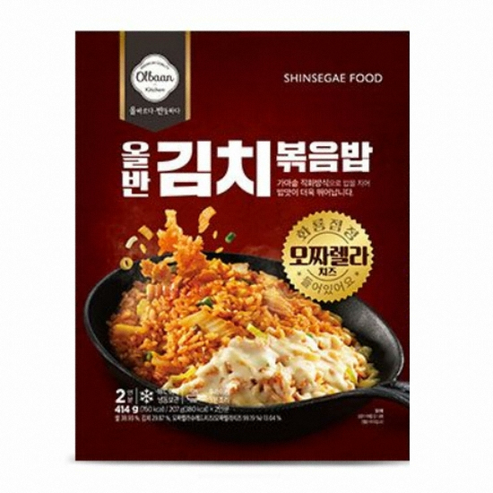 신세계푸드 올반 김치볶음밥 2인분 414g (2개)_이미지