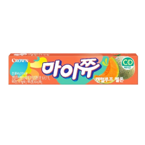 크라운제과 마이쮸 캔털루프 멜론 44g (1개)_이미지