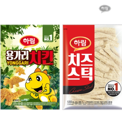 하림 용가리 치킨 1kg + 치즈스틱 1kg_이미지
