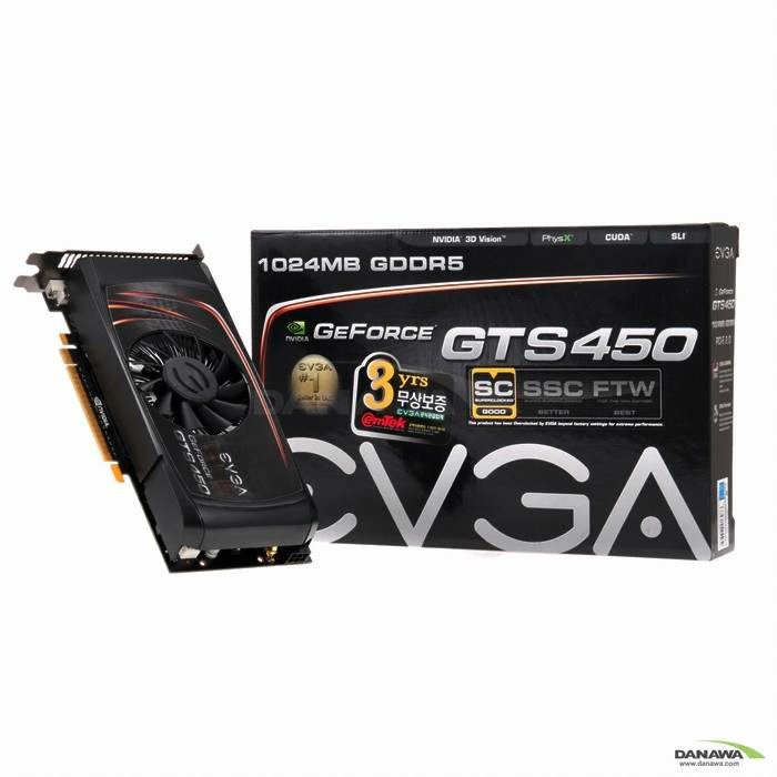 EVGA ������ GTS450 Super Clocked D5 1GB