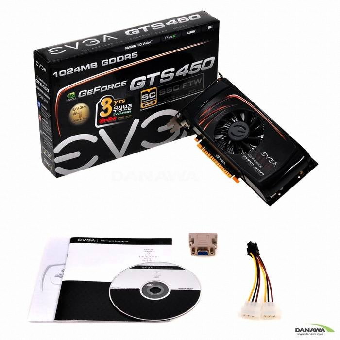 EVGA ������ GTS450 Super Clocked D5 1GB