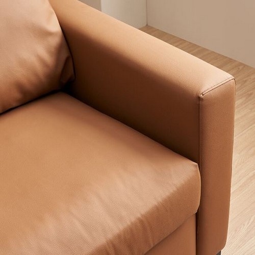 채우리 푹쉼 클로드 가죽 소파 3인용 (스툴별도)_이미지