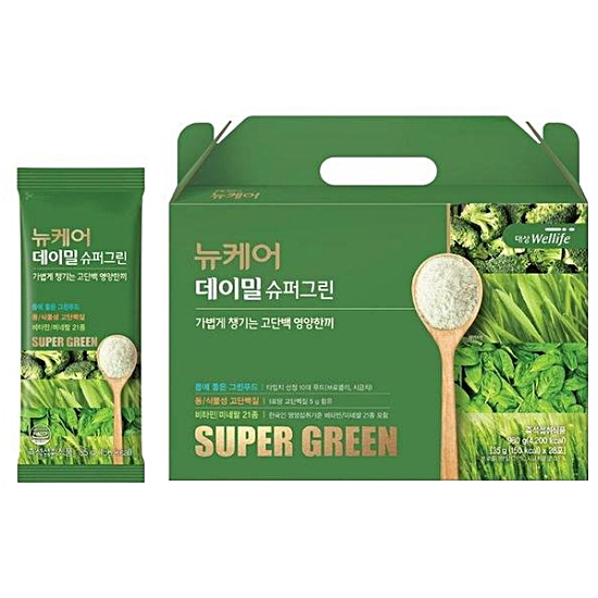 대상웰라이프 뉴케어 데이밀 슈퍼그린 35g 28포 (2개)_이미지