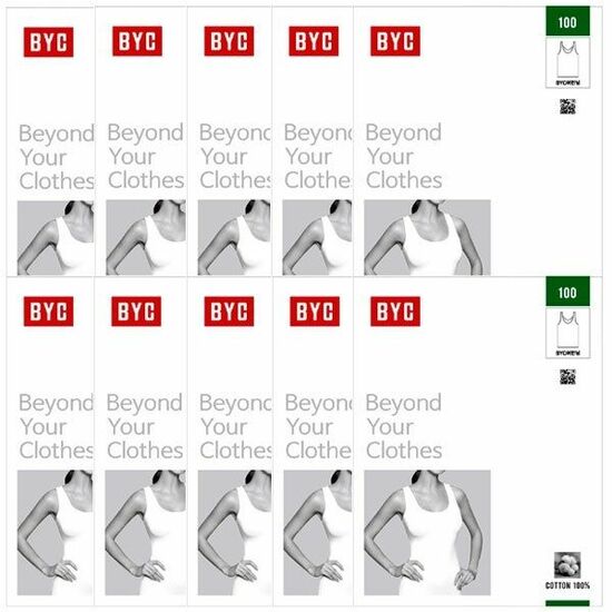 BYC 순면 100% 민소매 나시 BYC1906 (10매)_이미지