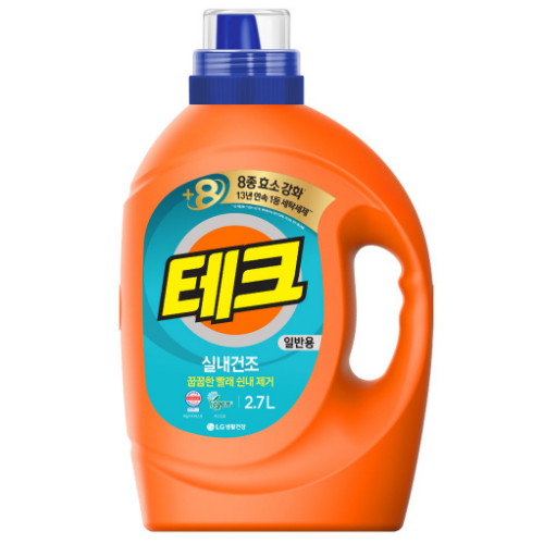 LG생활건강 테크 실내건조 일반용 2.7L (6개)