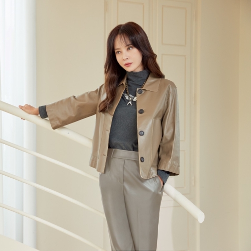 LBL 여성 시그니처 이태리 램스킨 자켓_이미지