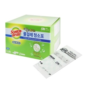 3M 스카치브라이트 물걸레 청소포 더블액션 플러스 대형 60매 (3개)_이미지