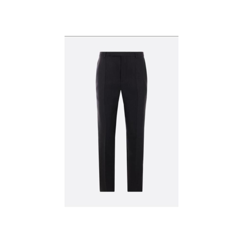 SAINT LAURENT 울과 실크 바지 774421Y1I711000