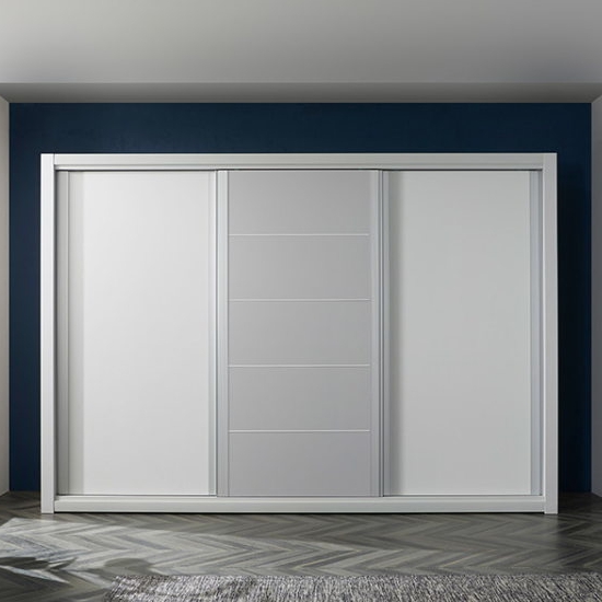 우아미가구 몬타나 슬라이딩 도어 10자 옷장 풀세트 2800