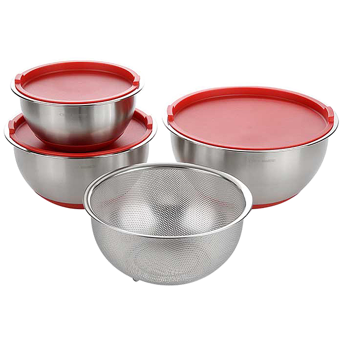 셰프마스터 스텐 믹싱볼 3종+채반세트